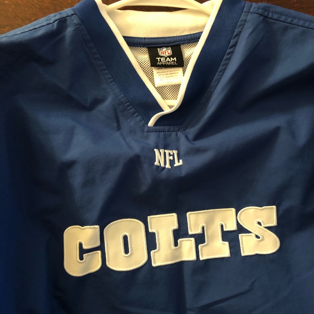 NFL Indianapolis colts Windbreaker Jacket. New